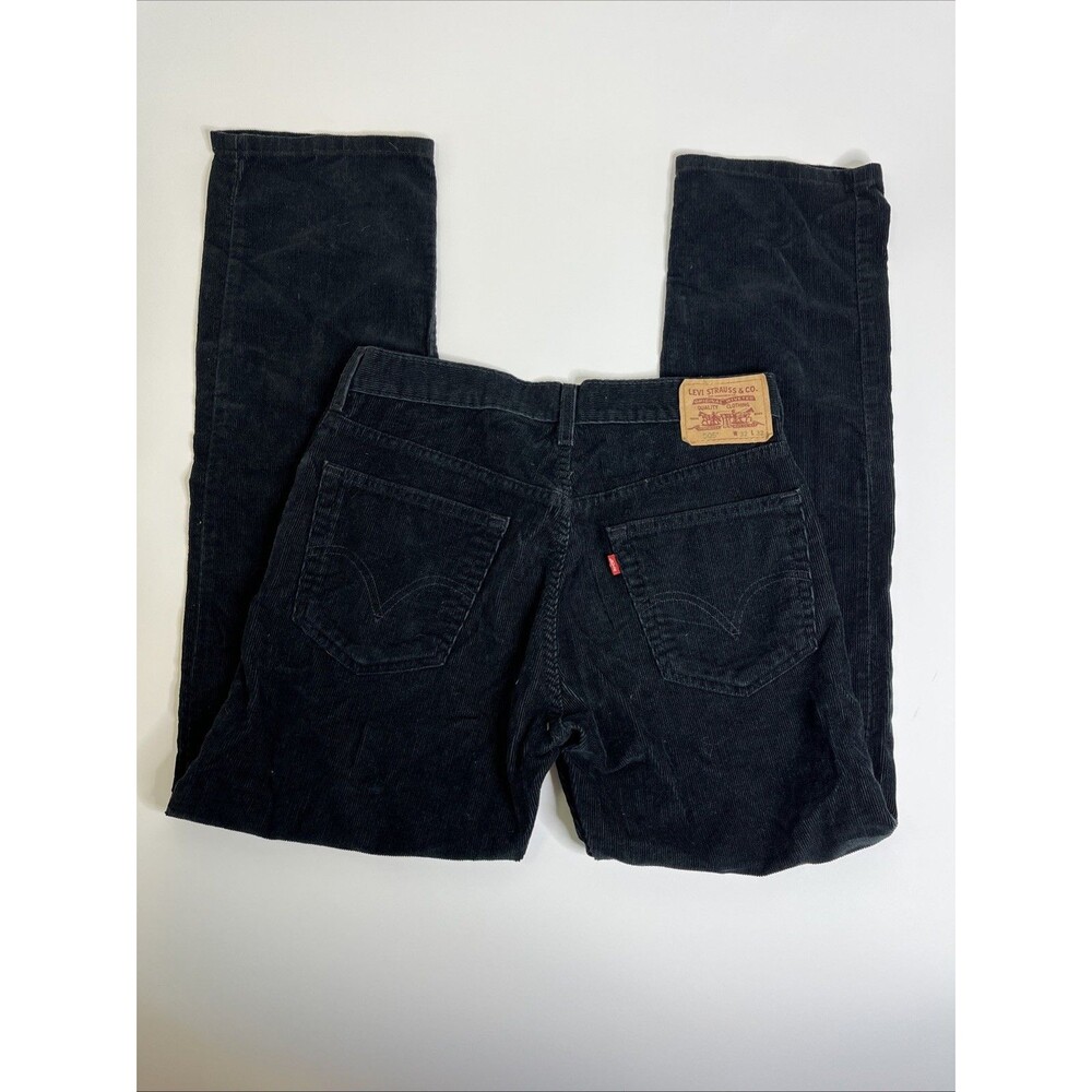 Levi’s 505 Regular Fit Black Corduroy Jeans Men’s 32x32 Cotton Blend - Picture 5 of 9